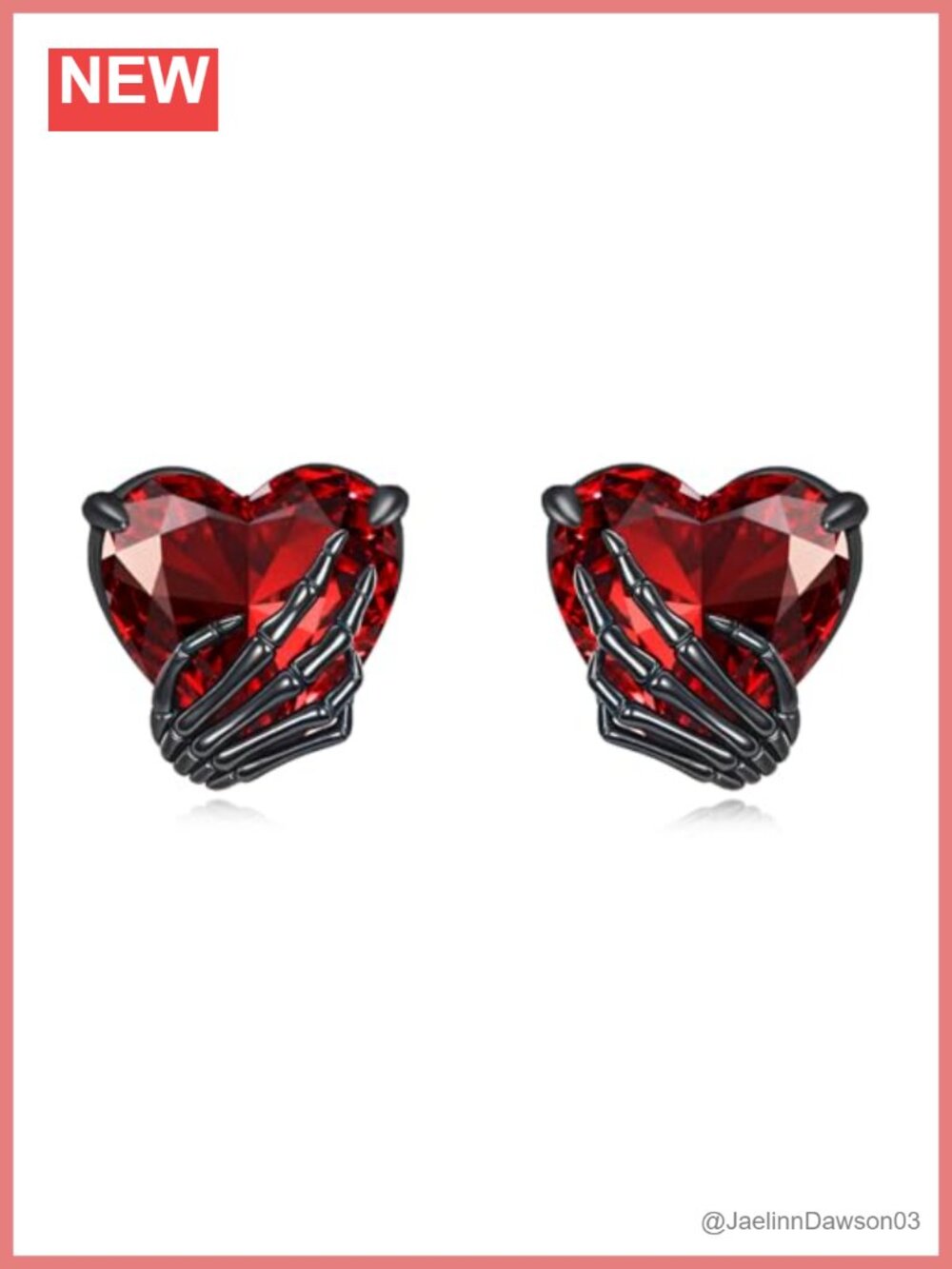 Skeleton Hand Earrings 925 Sterling Silver Skull Stud Earrings Gothic